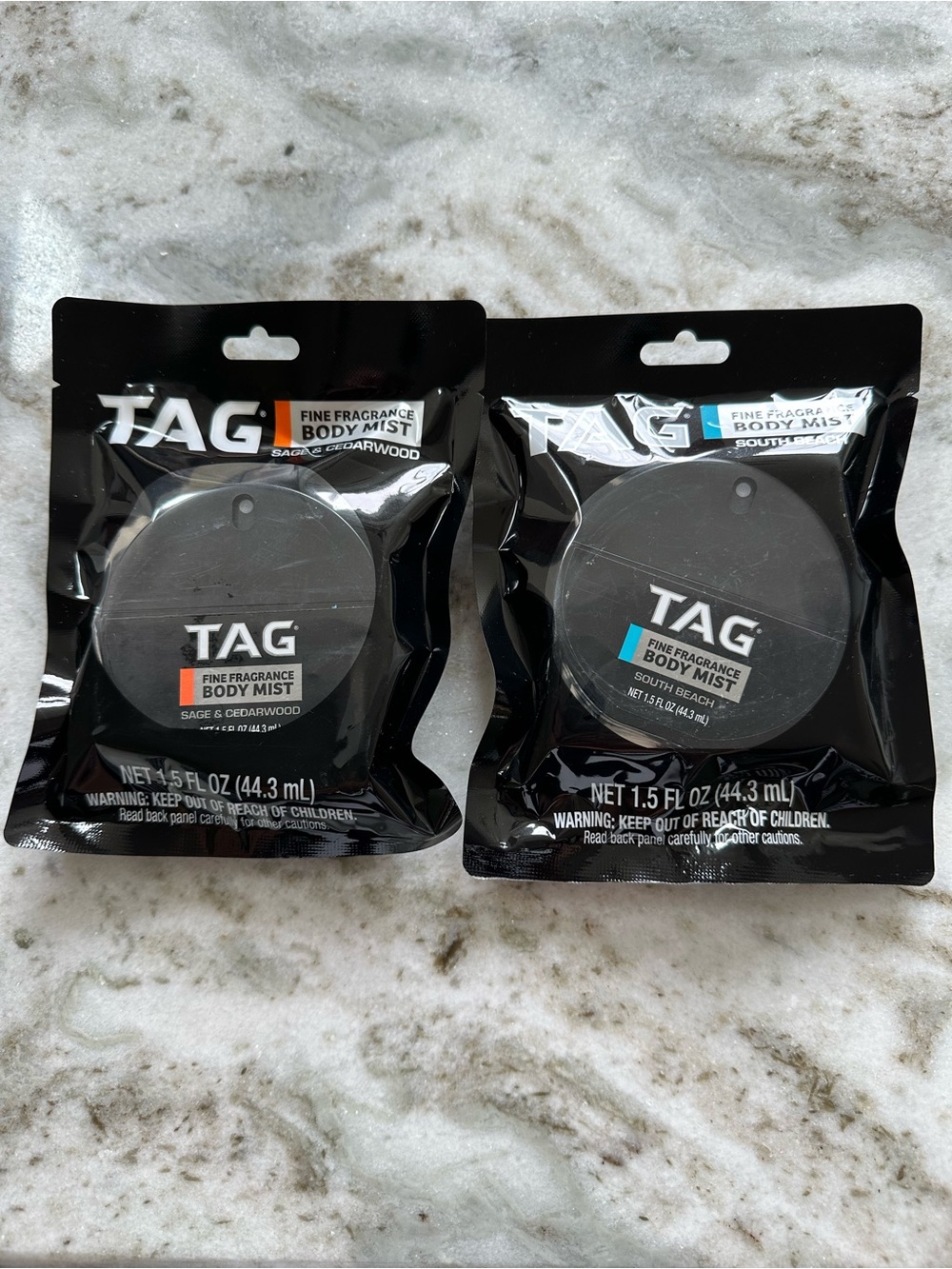 TAG men’s Fine Fragrance Body Mist set of 2